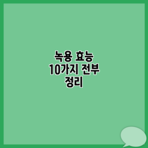 녹용 효능 10가지 전부 정리