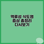 역류성 식도염 증상 총정리 다시보기