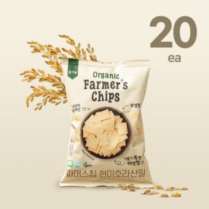 [무설탕 쌀과자 유기농 파머스칩 현미호라산밀] 20봉 가격대비 좋네요