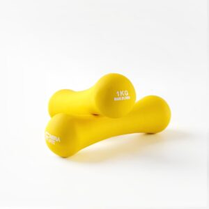 미라핏 네오프렌 미용 아령 덤벨, 1kg, 2개, 옐로우 – 가성비 최고의 운동 필수템