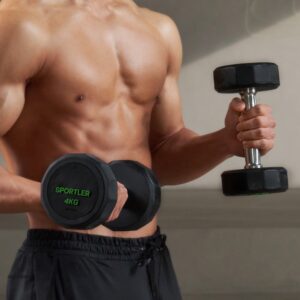 스포틀러 PEV 12각 덤벨 로우 웨이트 맨몸 팔 등 근력 운동 아령 4kg, 1개 사용 후기