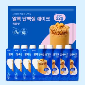 [한달플랜] [식물성] 알록에그 단백질 쉐이크 45g X 7개입 X 3set – 진짜로 필요한 단백질 보충제